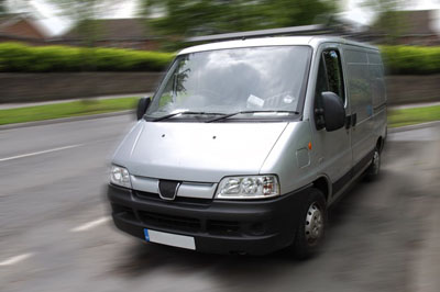 silver van