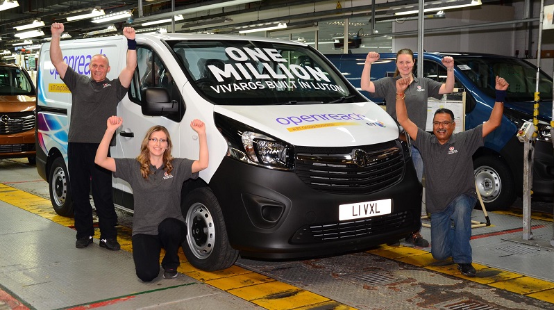Vauxhall's Millionth Vivaro van