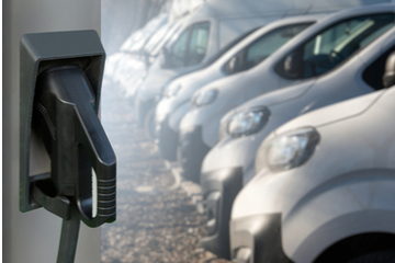 Electric vans charging